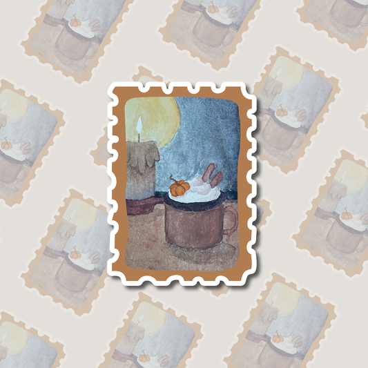 Sticker pumpkin spice latte